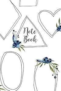 Note Book: Cute Blueberry Doodle Frames by Pretty Pretty Notes N Journals