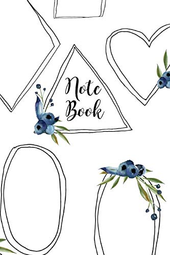 Note Book: Cute Blueberry Doodle Frames by Pretty Pretty Notes N Journals