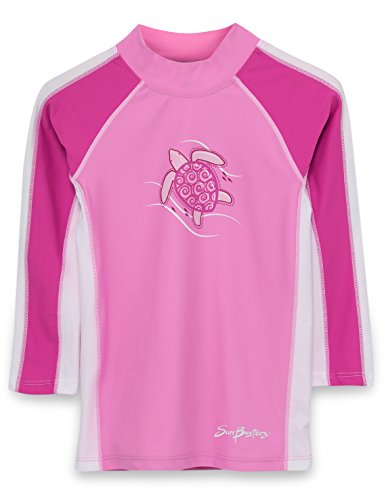 SunBusters Girls UPF 50+ Sun Protective Long Sleeve Rash Guard