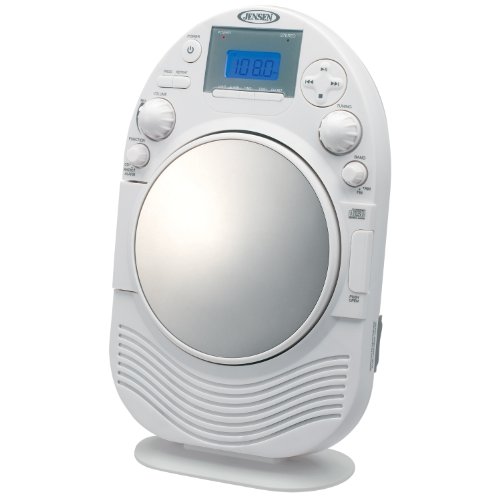 

Jensen JCR525 AM/FM Stereo Shower Radio with CD Slot