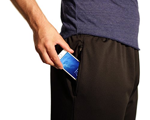 Shorts with Zipper Pockets Zip Zippered Men's and Women's Active Wear