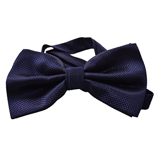 Alizeebridal Men's Solid Formal Banded Bow Ties 17-color Available