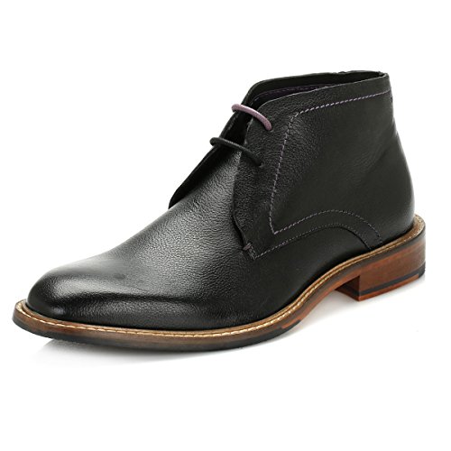 Ted Baker Mens Black Torsdi 4 Leather Ankle Boots