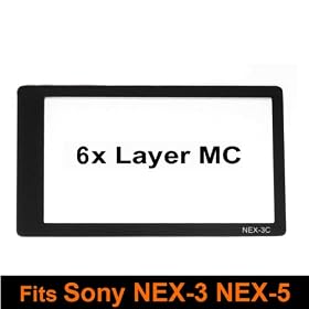 RainbowImaging LCD Optical Glass Screen Protector for Sony NEX NEX-5 NEX-3 camera