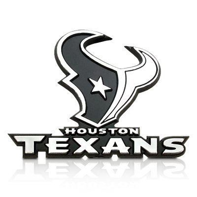 NFL Houston Texans 3d Chrome Car Emblem