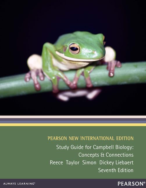 Study Guide for Campbell Biology: Pearson New International Edition: Concepts & Connections by Jane B. Reece