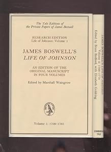 James Boswell's Life of Johnson: An Edition of the Original Manuscript, Volume 1: 1709-1765 (Yale Editions of the Private Papers Jame)