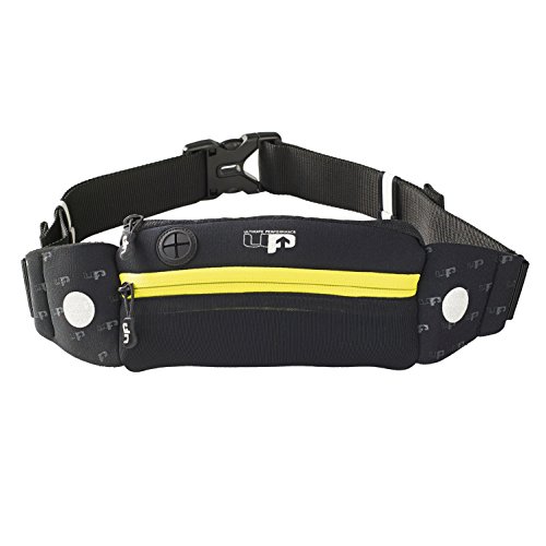Ultimate Performance Riñonera para corredores Titan - Negro/ Amarillo, talla universal