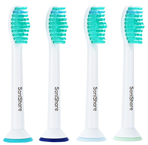 sonishare nuevo de recambio para cepillo de dientes para Philips Sonicare ProResults HX6013/HX6014, 4 unidades