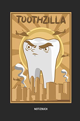 Algopix Similar Product 8 - Toothzilla  Notizbuch Liniertes