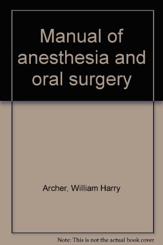 Algopix Similar Product 3 - Manual of anesthesia and oral surgery