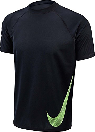 Nike Men's Heat Swoosh Short Sleeve Shirt Hydro Rash Guard