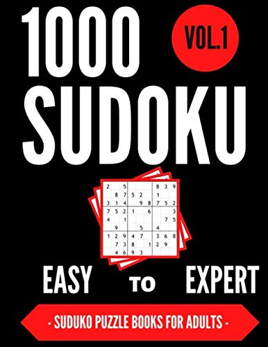 1000 SUDOKU | EASY to EXPERT | VOl.1 | - Suduko Puzzle Books For Adults -: 1000 Suduko Puzzel game , With Solutions | Easy, Medium, Difficult, ... Inhuman | Large Print. (1000 Sudoku Serie) by BMA Library