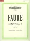Gabriel Faure: Violin Sonata No. 2 in E minor Op.108 (Violin & Piano) Edition Peters