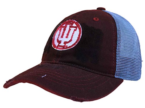 Algopix Similar Product 15 - Indiana Hoosiers Retro Brand Red Worn