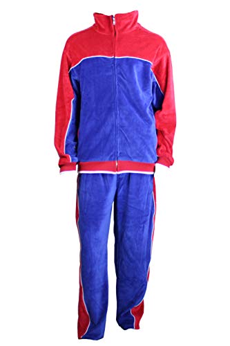Algopix Similar Product 16 - Statesman Velour Tracksuit (Large)