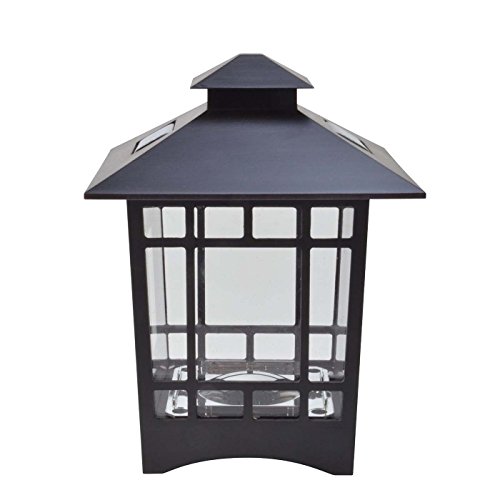 Moonrays 91197 Solar Powered LED Birkdale Brown Postcap, White