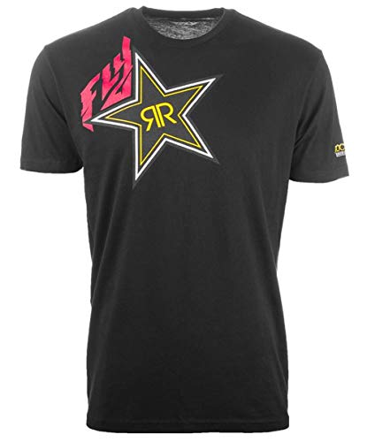 Algopix Similar Product 1 - Fly Racing Rockstar T-Shirt-Black-L