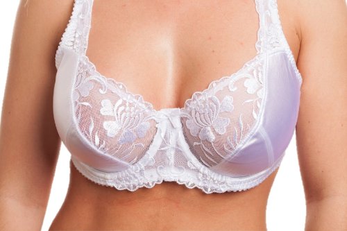 Ladies Underwired Bra Satin Black White 34 36 38 40 4244 46 D Dd E F G H J