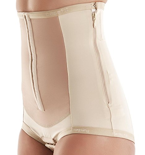 Bellefit Dual-Closure Corset with Hooks & Side Zipper, Medical-Grade, C-Section