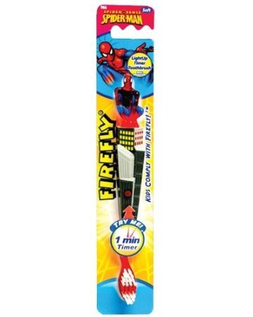 Firefly Light-up Timer Toothbrush - Spiderman