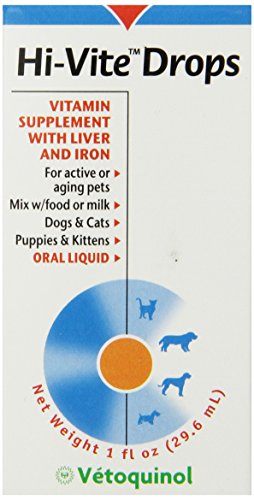 Vetoquinol 411496 Hi-Vite Digestive Vitamin Drops, 1-Ounce