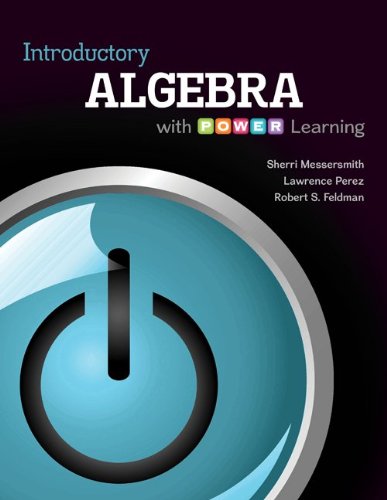 Introductory Algebra with P.O.W.E.R. Learning with Connect Math hosted by ALEKS Access Card by Sherri Messersmith