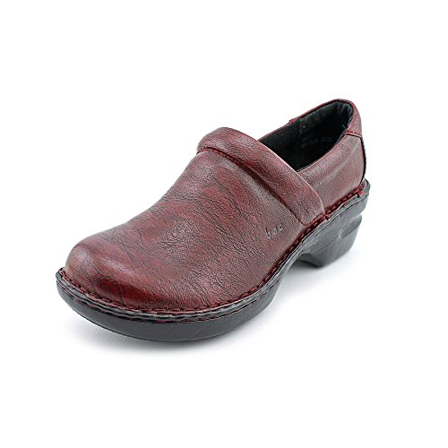 Born Margaret Slip-On Comfort Clogs - Wine Patent