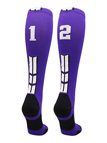 Algopix Similar Product 4 - MadSportsStuff Player Id Number Socks