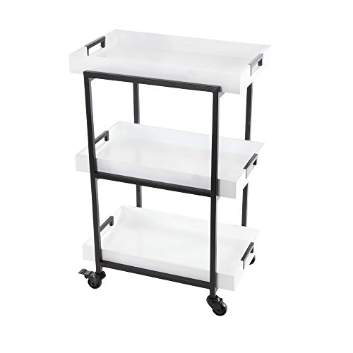 Algopix Similar Product 7 - Benzara White Finish Metallic and