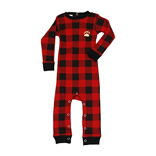 Bear Cheeks-Bear Infant Flapjacks Union Suit by Lazy One