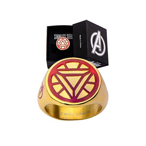 Marvel Iron Man Vector Arc Reactor Stainless Steel Ring