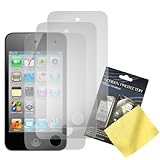 Cbus Wireless 3x Set LCD Screen Guards / Protectors for Apple iPod Touch 4 / 4G / 4th Gen