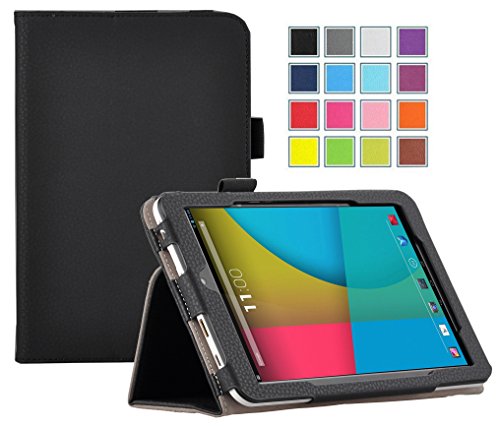 VSTN® Dragon Touch M8 8.0-Inch tablet PU case - Multi-Angle Stand Slim-Book PU Leather Cover Case for Dragon Touch M8 8.0-Inch tablet (Black)