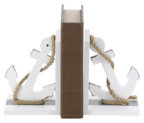 Algopix Similar Product 2 - Benzara Classy Wood Anchor Bookend Pair