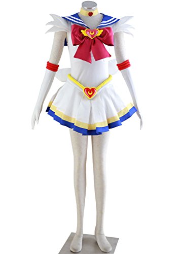 Dazcos Womens Sailor Moon SuperS Tsukino Usagi Fighting Cosplay Costume Dress