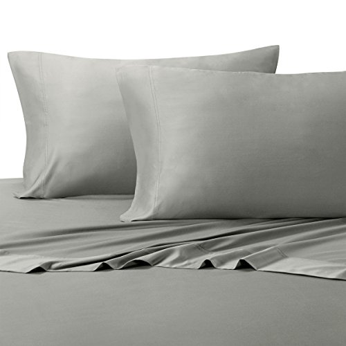 Standard Size Gray Ultra Soft bed Pillowcases 100% Rayon from Bamboo 2PC Pillow Cases