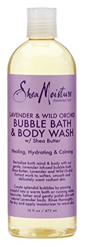 Shea Moisture Bubble Bath & Body Wash 16oz Lavender & Wild Orchid