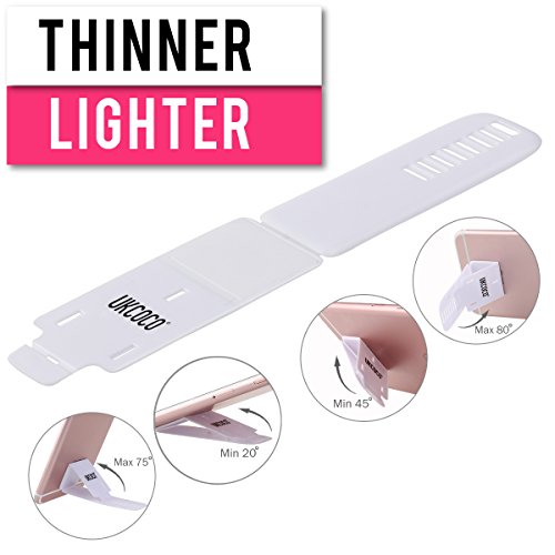 Phone holder, UKCOCO Multi-Angle Foldable Adjustable Adhesive Desk Stand For iPhone 7 6 6s, Samsung Galaxy S7 edge S6, Smartphone (White)