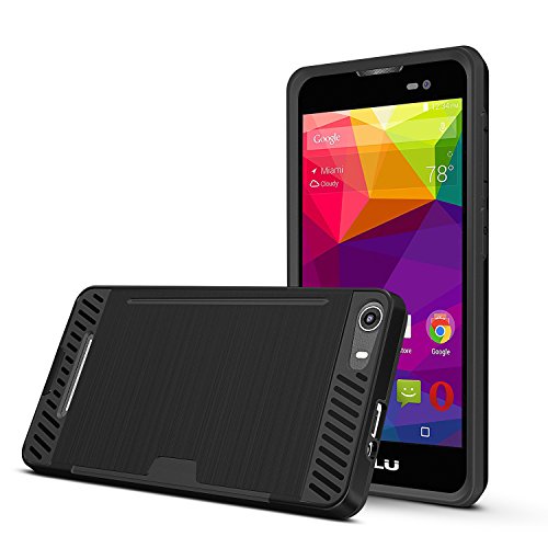 SPARIN BLU Advance 5.0 Case, [Anti Scratch] [Refined] [Shock Absorption] TPU+PC Case for BLU Advance 5.0, Dual layers, Black