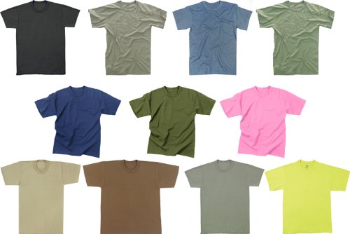 Solid Color Army Military T-Shirts