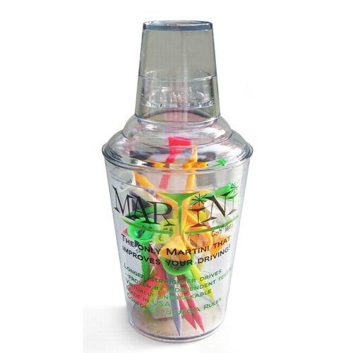 Martini Tees Martini Shaker with 24 tees