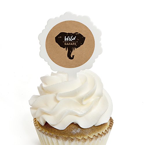 Algopix Similar Product 1 - Wild Safari  Cupcake Picks with