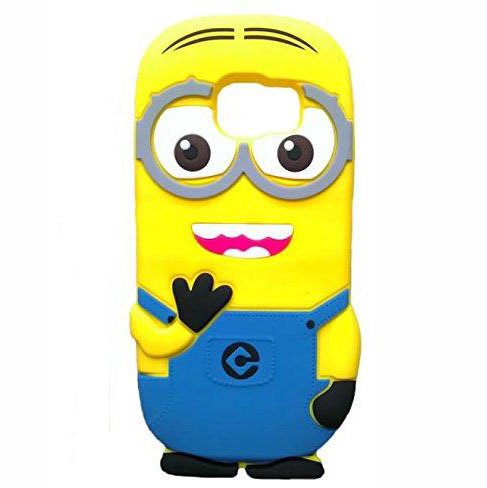 Galaxy S6 Phone Case,Mingfung 3D Cute Despicable Me 2 for Minions Soft Gel Rubber Silicone Protection Skin Case Cover for Samsung Galaxy s6 (Two Eyes Blue)