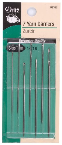 

Dritz 7-Piece Yarn Darners Hand Needles, Size 14/18