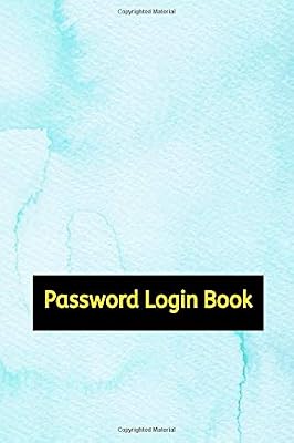 Password And Login Book: Password Logbook With Tabs 100 Page Matte Cover Design White Paper Sheet Size 6x9 Inches ~ Tabs - Personal # Remember Good Prints.