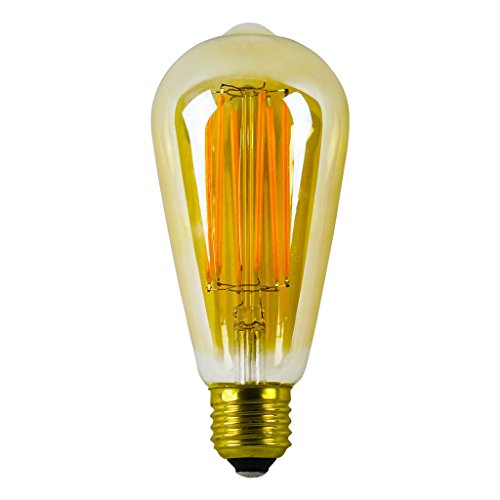 LIGHTSTORY Tinted LED Decorative Bulb ST19, E26 Base 2200K Non-dimmable 4.5W/50W Vintage LED Filament Bulb