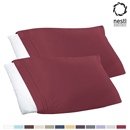 2-Pack Pillowcases, King, Red