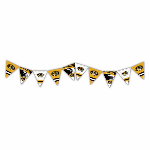 Eureka NFL University of Missouri Tigers Pennant Banner, 3-Design