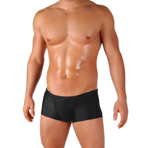 Mens Competition Style Trunk Swimsuit with Front Pouch by Gary Majdell Sport